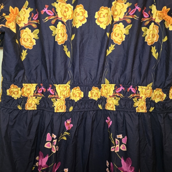 NWT Anthropologie The Somerset Maxi Dress Size 2X Navy Blue Blueberry Pockets - Picture 5 of 12